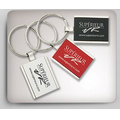 Rectangular Colored Metal Key Tag